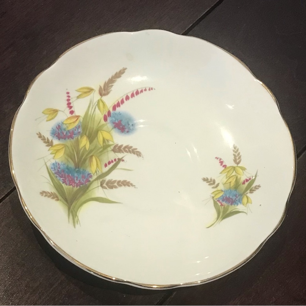 Royal Ascot Orphan Bone China Saucer MCM 1950’s England Porcelain